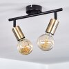 MAIDFORD Ceiling Light brass, black, 2-light sources