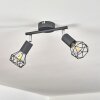 BARIPADA Ceiling Light chrome, grey, 2-light sources
