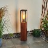 KIWALIK path light Dark wood, black, 1-light source