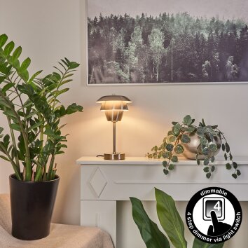 WACISSA Table lamp matt nickel, 1-light source