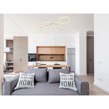 Globo VENOSA Ceiling Light white, 1-light source