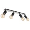 Globo JOSEBA Ceiling Light black, 4-light sources