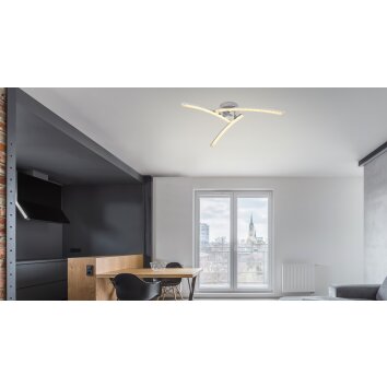 Globo JULES Ceiling Light LED chrome, 1-light source