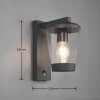 Trio-Leuchten CAVADO Wall Light anthracite, 1-light source, Motion sensor