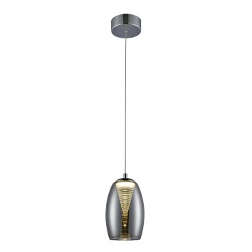 Brilliant Metropolis Pendant Light LED chrome, 1-light source