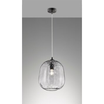 Fischer-Honsel BRETAGNE Pendant Light black, 1-light source