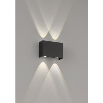 Fischer-Honsel NAIROBI Outdoor Wall Light LED black, 4-light sources