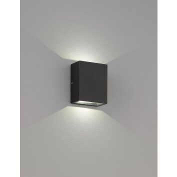 Fischer-Honsel DENVER Outdoor Wall Light LED black, 2-light sources