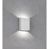 Fischer-Honsel DENVER Outdoor Wall Light LED silver, 2-light sources