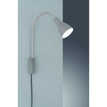 Fischer-Honsel LOLLAND Wall Light grey, 1-light source