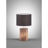 Fischer-Honsel MALIK Table lamp Dark wood, 1-light source