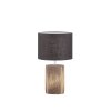 Fischer-Honsel MALIK Table lamp Dark wood, 1-light source