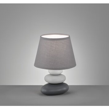 Fischer-Honsel PIBE Table lamp grey, 1-light source