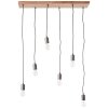 Brilliant-Leuchten RUSTIK Pendant Light Ecru, black, 6-light sources