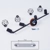 BARIPADA Ceiling Light Dark wood, black, 4-light sources