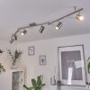 JAVEL Ceiling Light chrome, matt nickel, 6-light sources