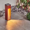 BYREMO path light Dark wood, black, 1-light source