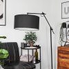 CHASSAGNE Floor Lamp black, 1-light source, Fabric shade