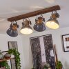 ORNY Ceiling Light grey, Dark wood, 4-light sources