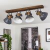 ORNY Ceiling Light grey, Dark wood, 4-light sources