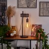 BARBENGO Table lamp rust-coloured, black, 1-light source