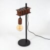 BARBENGO Table lamp rust-coloured, black, 1-light source