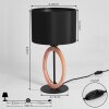 KINTORE Table lamp brown, black, 1-light source