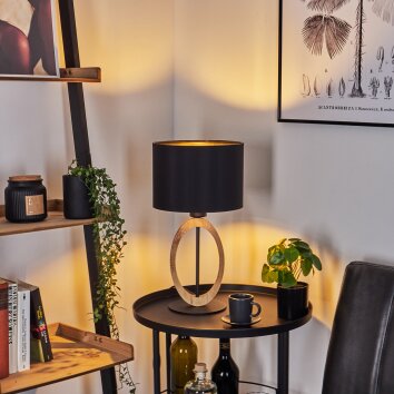 KINTORE Table lamp brown, black, 1-light source
