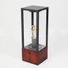 KIWALIK pedestal light Dark wood, black, 1-light source