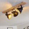 SVANFOLK Ceiling Light Light wood, black, 3-light sources