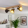SVANFOLK Ceiling Light Light wood, black, 3-light sources
