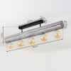 CANEDO Ceiling Light grey, black, 5-light sources