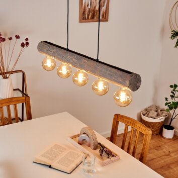 CANEDO Pendant Light grey, black, 5-light sources