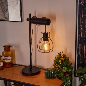 GONDO Table lamp brown, black, 1-light source