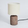 DAMBROIS Table lamp brown, Ecru, 1-light source