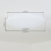 LANGLOIS Ceiling Light white, 1-light source