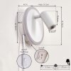 VIATA Wall Light LED white, 2-light sources