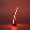 Leuchten-Direkt LOLASMART-SWING Table lamp LED brushed steel, 1-light source, Remote control, Colour changer