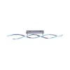Leuchten-Direkt LOLASMART-SWING Ceiling Light LED brushed steel, 2-light sources, Remote control, Colour changer