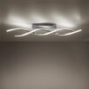 Leuchten-Direkt LOLASMART-SWING Ceiling Light LED brushed steel, 2-light sources, Remote control, Colour changer