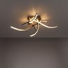 Leuchten-Direkt LOLASMART-SWING Ceiling Light LED brushed steel, 4-light sources, Remote control, Colour changer