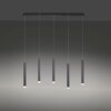 Leuchten-Direkt BRUNO Pendant Light LED black, 5-light sources