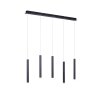 Leuchten-Direkt BRUNO Pendant Light LED black, 5-light sources