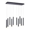 Leuchten-Direkt BRUNO Pendant Light LED black, 10-light sources