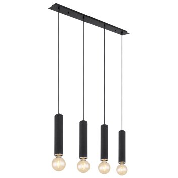 Globo MARION Pendant Light black, 4-light sources