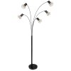 Globo PRISKA Floor Lamp black, 5-light sources