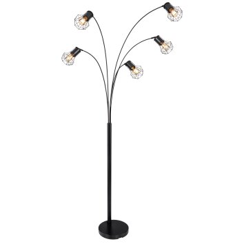 Globo PRISKA Floor Lamp black, 5-light sources
