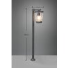 Trio-Leuchten CAVADO path light anthracite, 1-light source