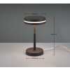 Trio-Leuchten FRANKLIN Table lamp LED anthracite, 1-light source