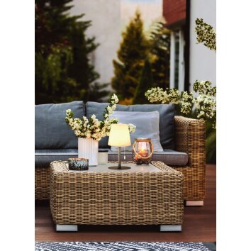 FHL-easy GARDEN Table lamp LED anthracite, 1-light source, Colour changer